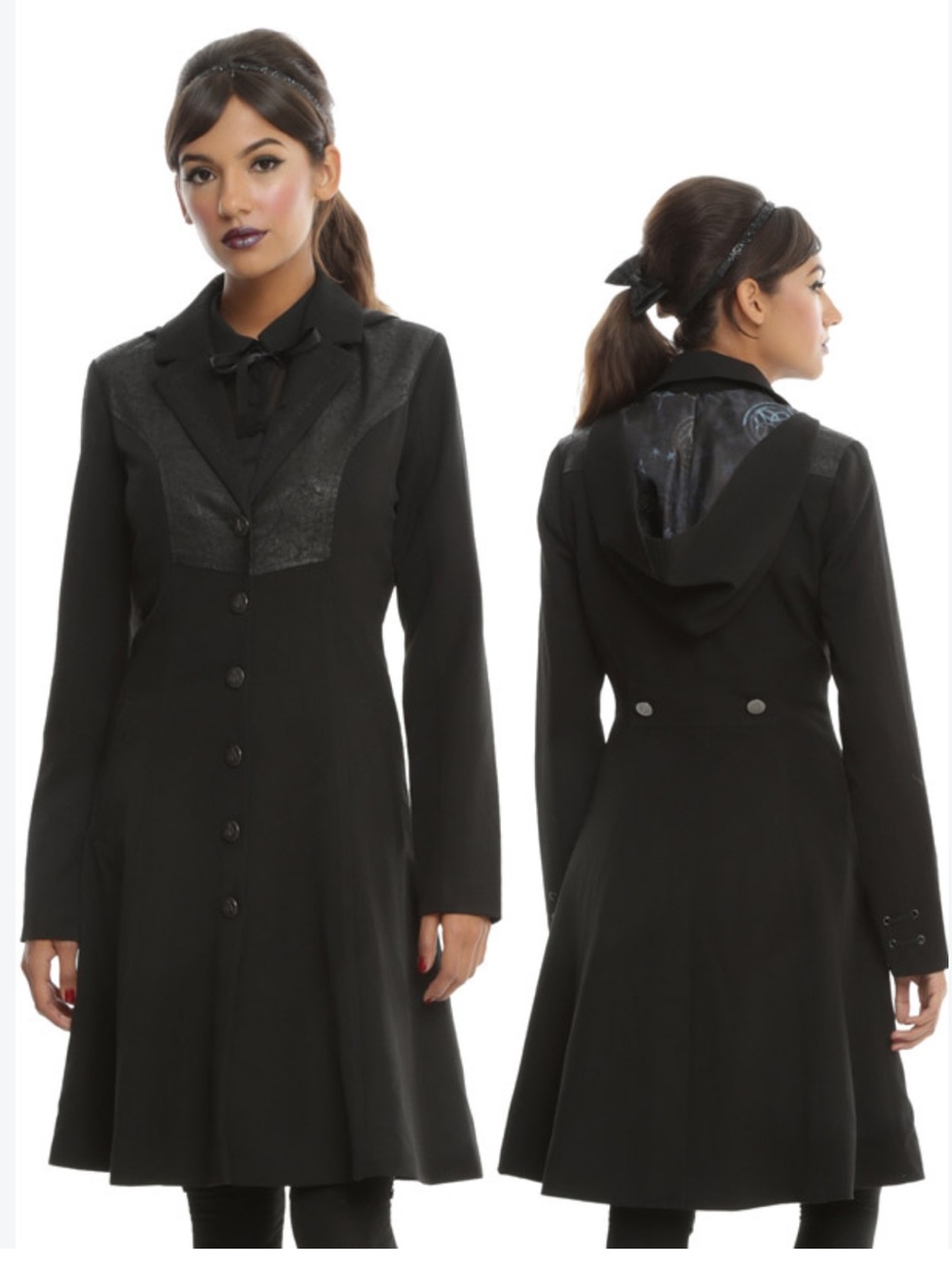 Hot Topic Harry Potter Deathly Hallows Girls Coat Size XL